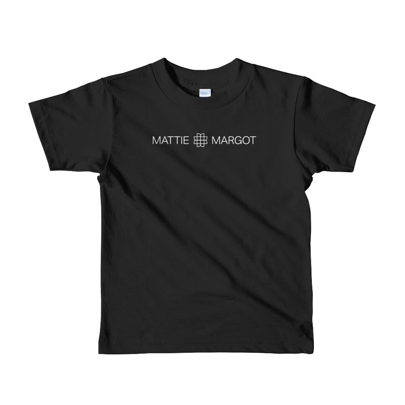 Kids Unisex Logo Tee - Black - MATTIE + MARGOT